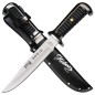 Preview: Herbertz Bowie Knife, Black, Leather Sheath